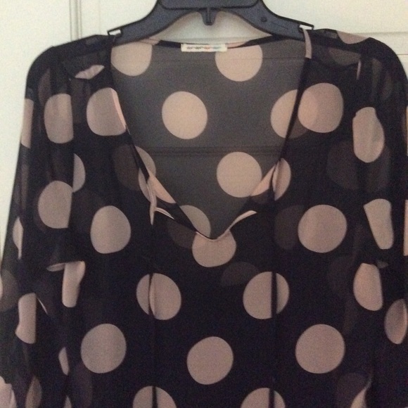 Dresses & Skirts - Navy Dot Dress Size M